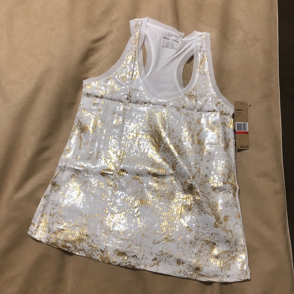 Dkny Jeans sequined tank